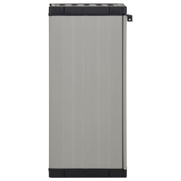 Garten Lagerschrank Grau/Schwarz 35x40x85cm
