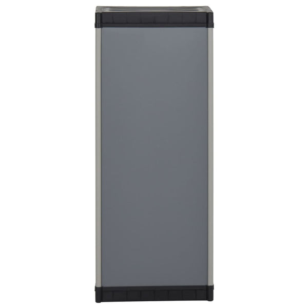 Garten Lagerschrank Grau/Schwarz 35x40x85cm