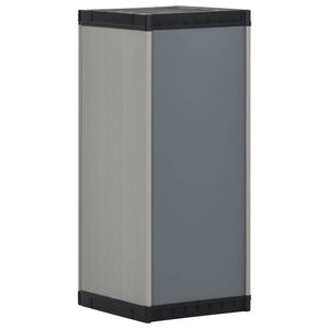 Garten Lagerschrank Grau/Schwarz 35x40x85cm