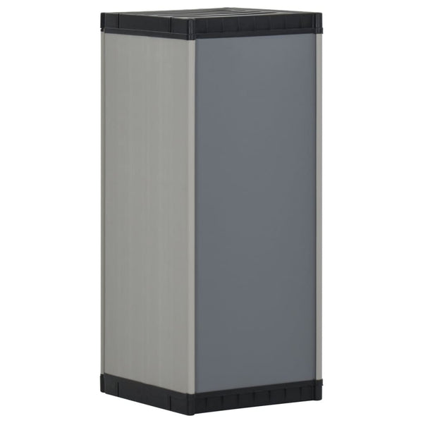 Garten Lagerschrank Grau/Schwarz 35x40x85cm