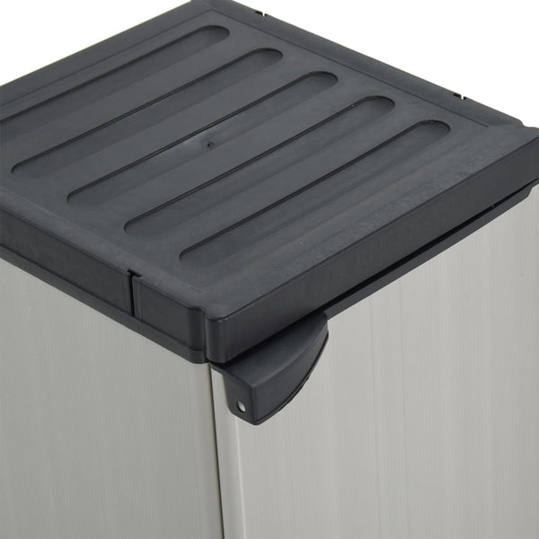 Garten Lagerschrank Grau/Schwarz 35x40x85cm