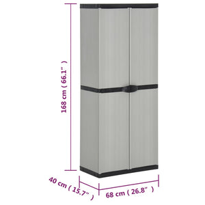Garten Lagerschrank mit 3 Böden