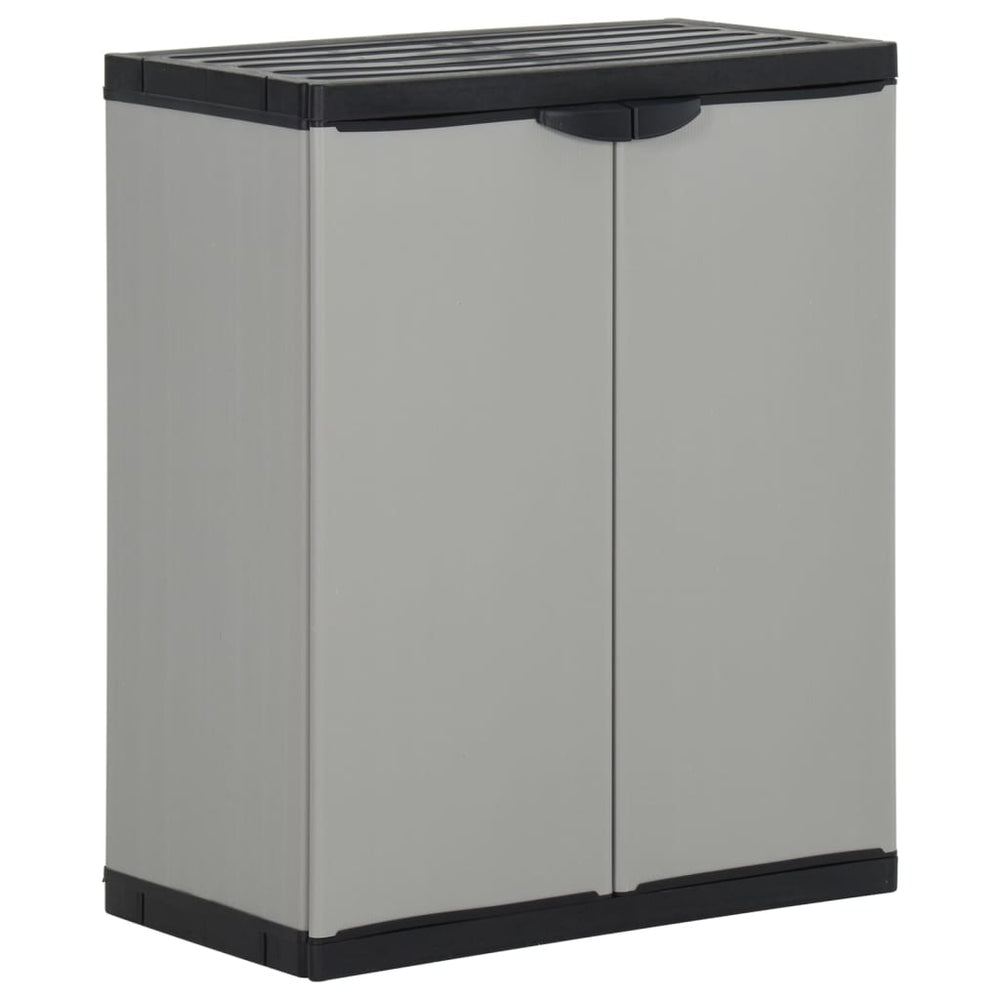 Mülltonnenbox Grau/Schwarz 68x40x85cm