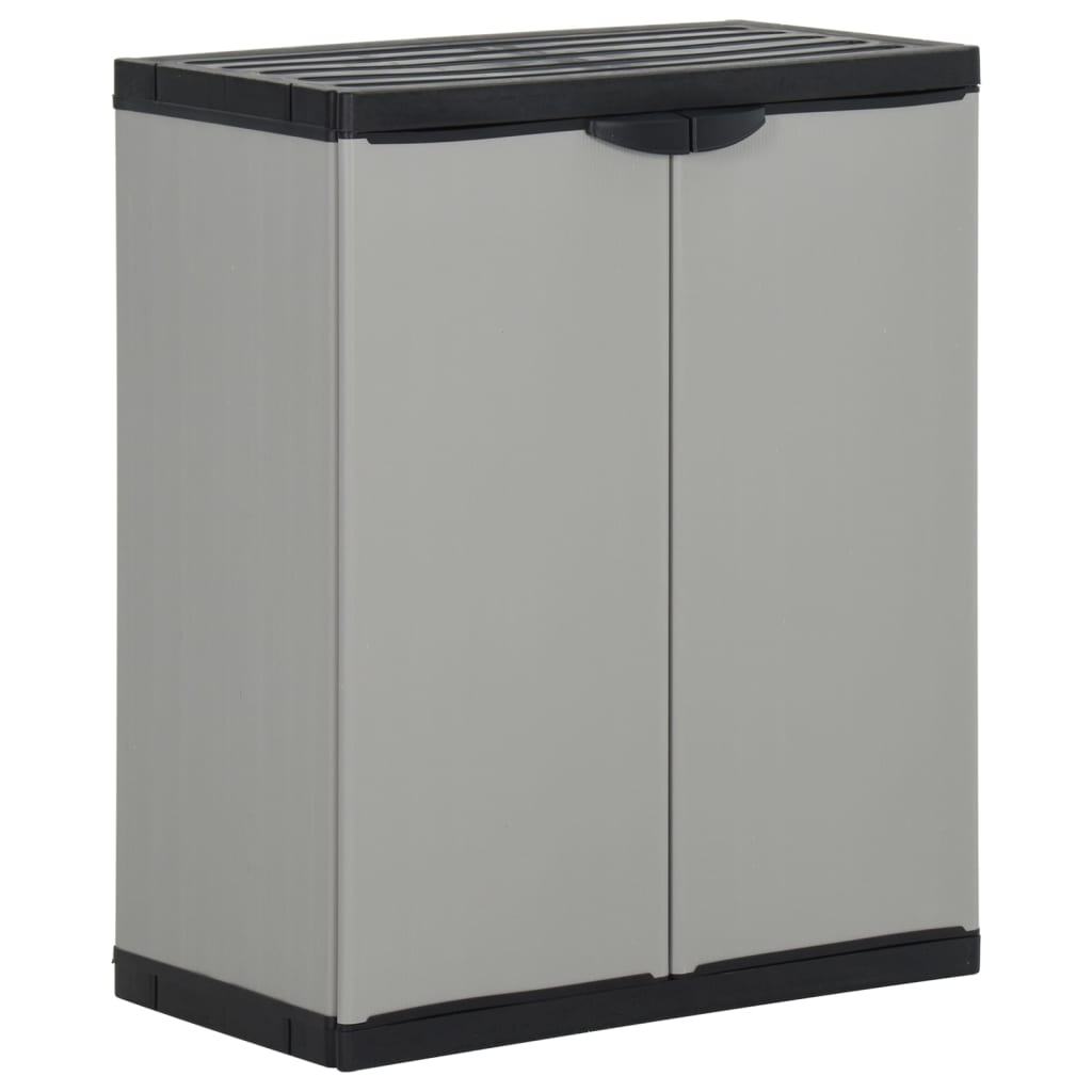 Mülltonnenbox Grau/Schwarz 68x40x85cm