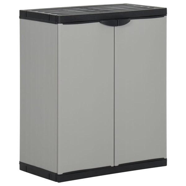Mülltonnenbox Grau/Schwarz 68x40x85cm