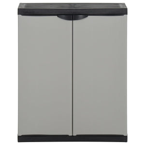 Mülltonnenbox Grau/Schwarz 68x40x85cm