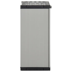 Mülltonnenbox Grau/Schwarz 68x40x85cm