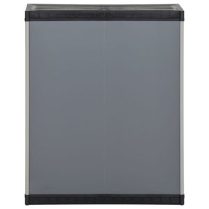 Mülltonnenbox Grau/Schwarz 68x40x85cm