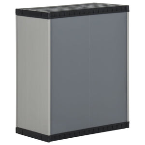 Mülltonnenbox Grau/Schwarz 68x40x85cm