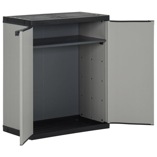 Mülltonnenbox Grau/Schwarz 68x40x85cm