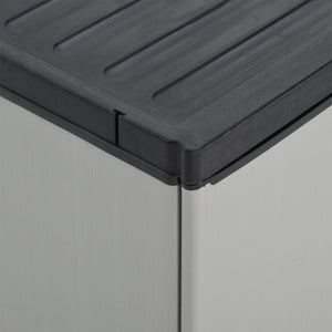 Mülltonnenbox Grau/Schwarz 68x40x85cm