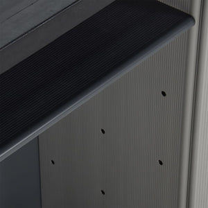 Mülltonnenbox Grau/Schwarz 68x40x85cm