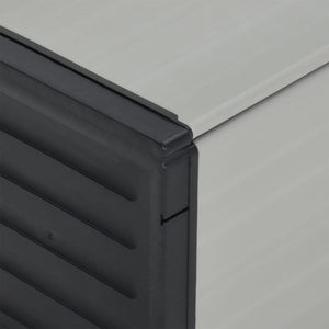 Graue Mülltonnenbox 85x34x40 cm