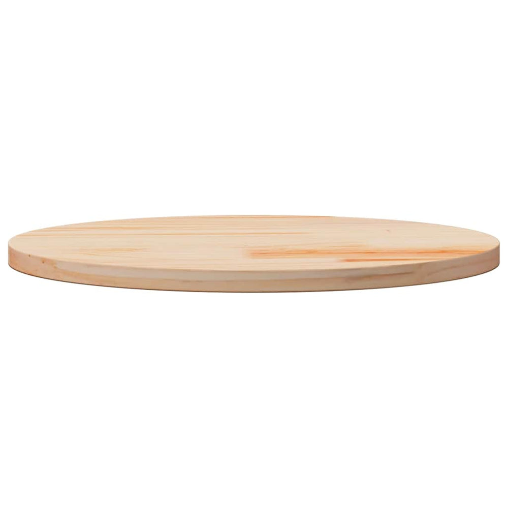vidaXL Plateau de table Ø50x2,5 cm Bois de pin massif