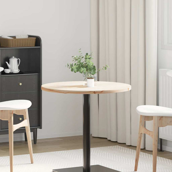 Massivholz Tischplatte Kiefer Ø70cm
