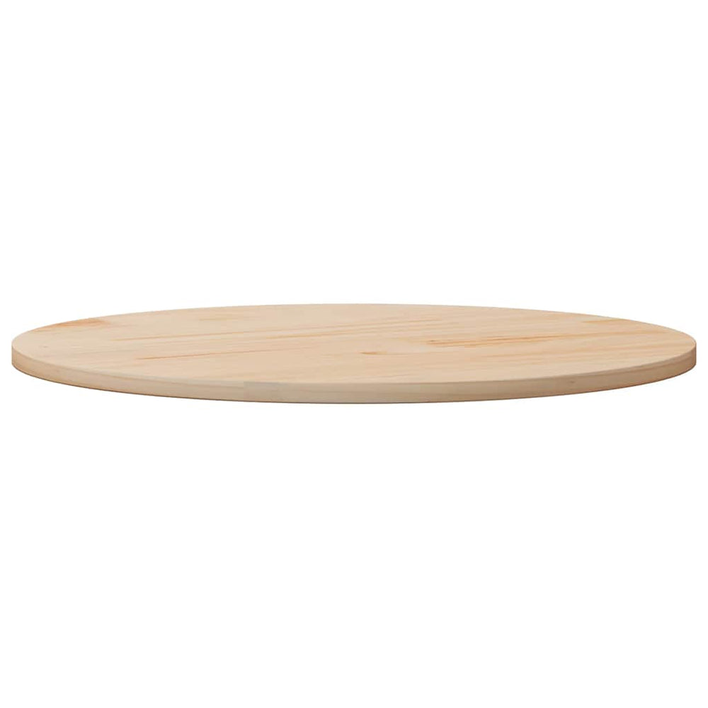 vidaXL Plateau de table Ø80x2,5 cm Pin massif