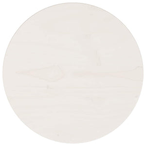 Weiße Tischplatte Kiefer Massivholz Ø30cm