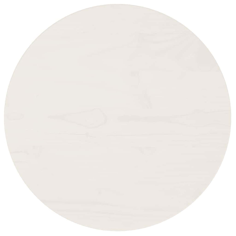vidaXL Plateau de table Blanc Ø40x2,5 cm Bois de pin massif