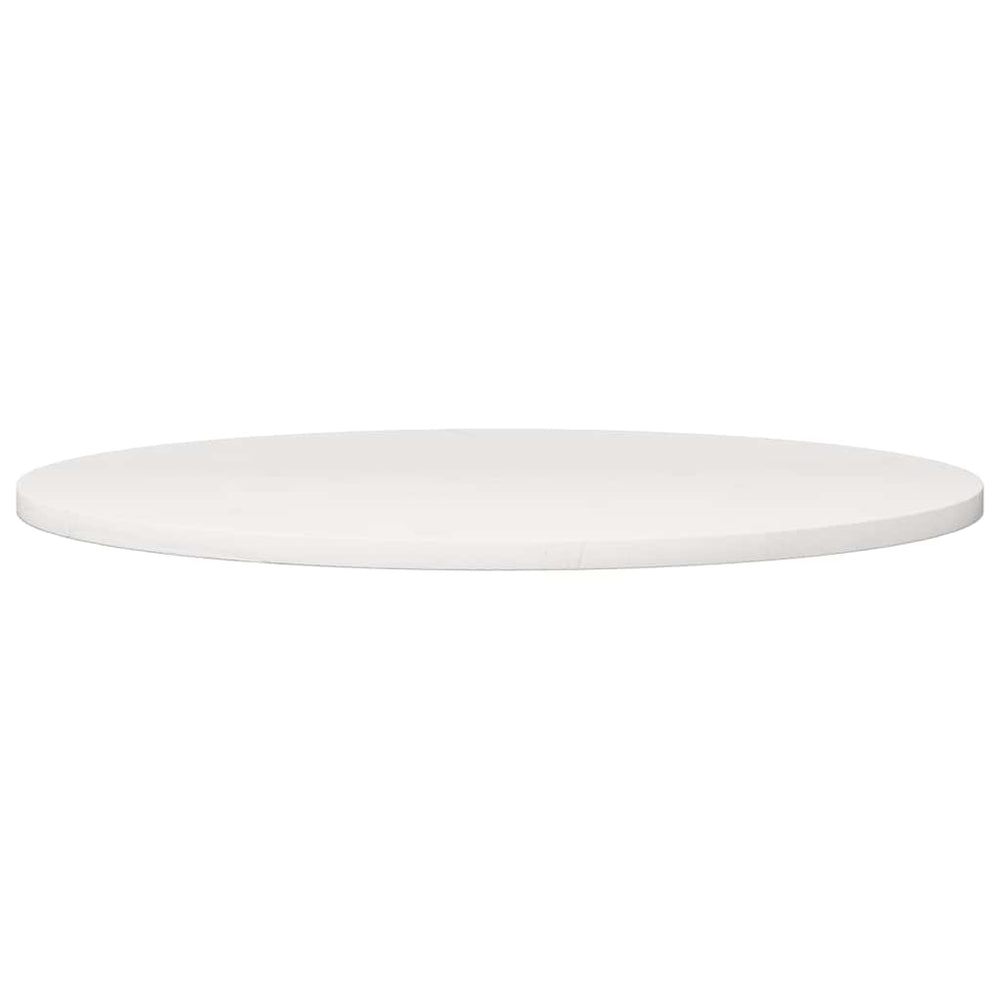 vidaXL Plateau de table Blanc Ø80x2,5 cm Bois de pin massif