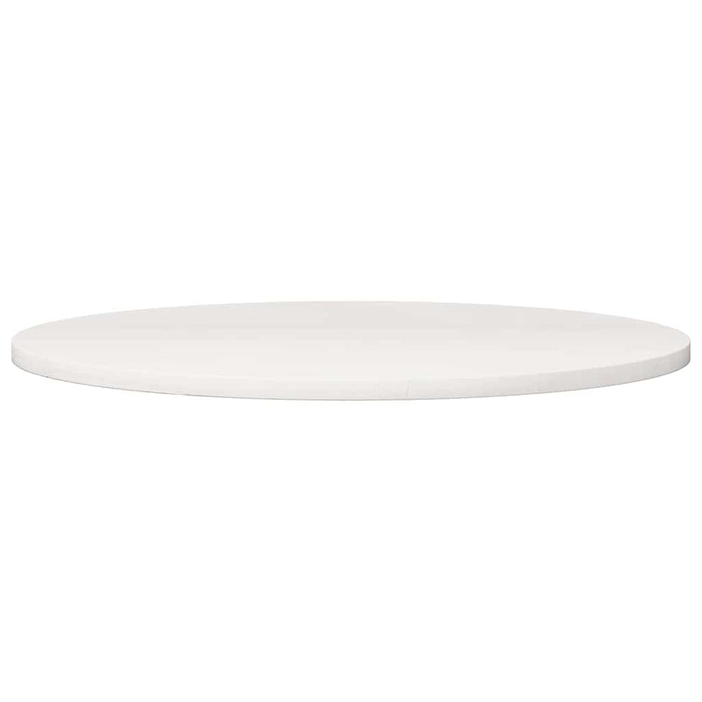 vidaXL Plateau de table Blanc Ø90x2,5 cm Bois de pin massif