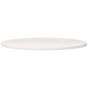 Weiße Tischplatte Ø90cm Kiefer Massivholz