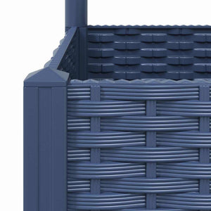 Pflanzkübel mit Spalier Blaugrau 120x40x136 cm PP