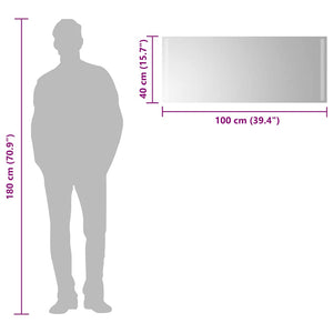 LED-Badspiegel 100x40 cm