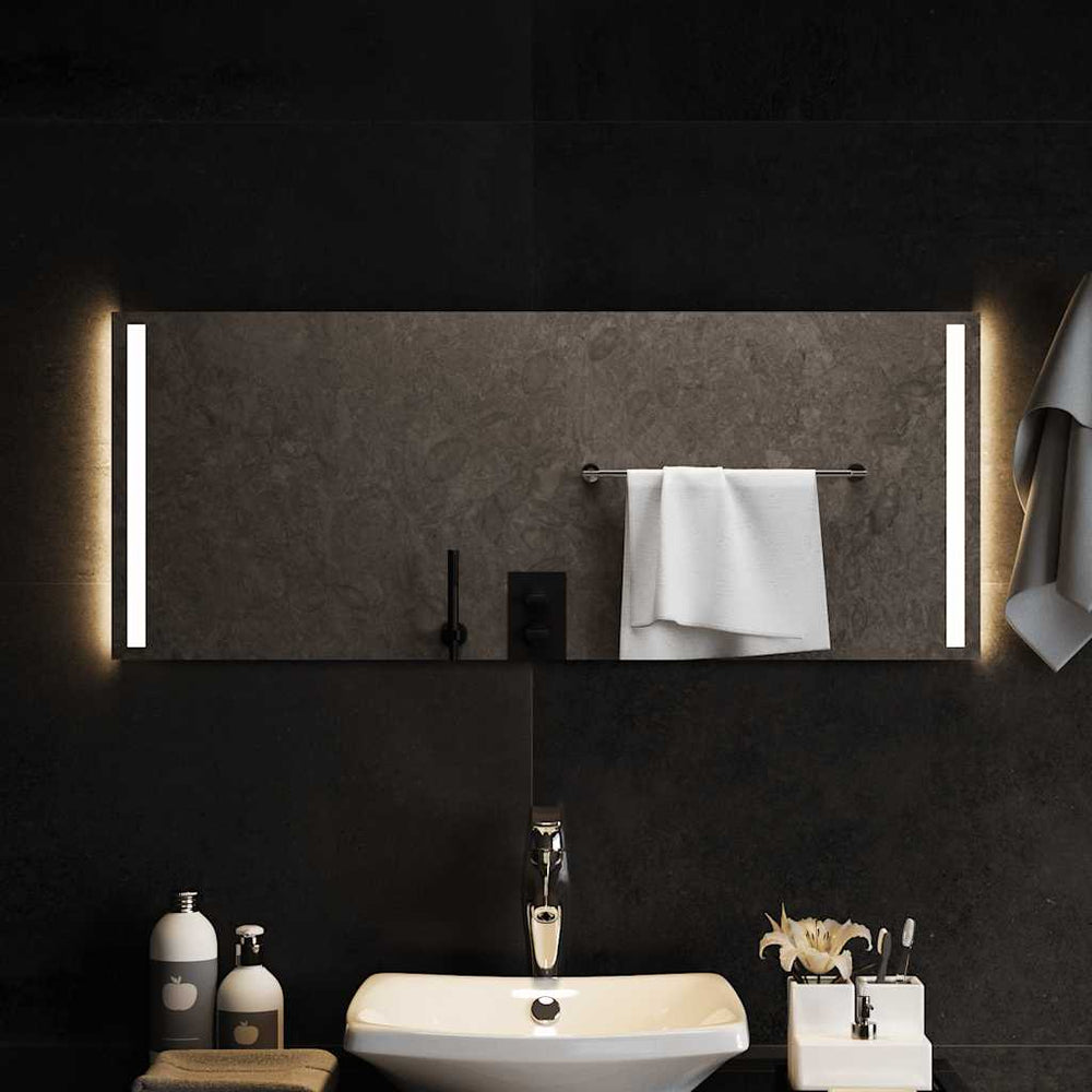 vidaXL Miroir de salle de bain LED 100x40 cm