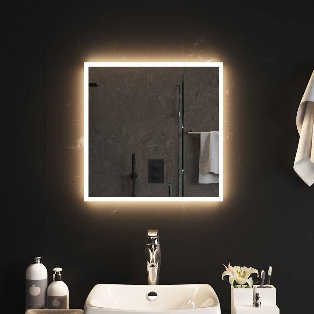 vidaXL Miroir de salle de bain LED 50x50 cm