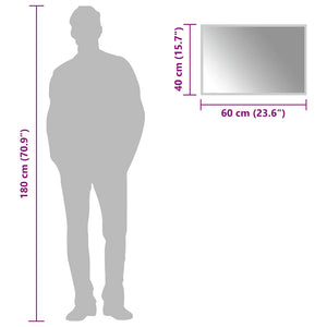vidaXL Miroir de salle de bain LED 60x40 cm