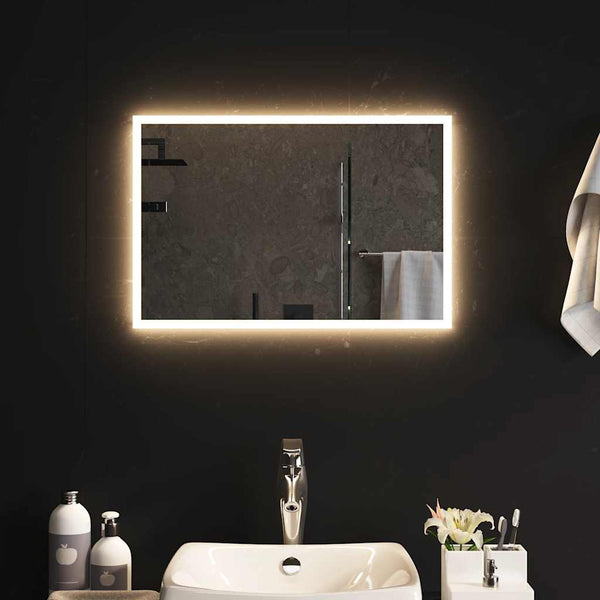 vidaXL Miroir de salle de bain LED 60x40 cm