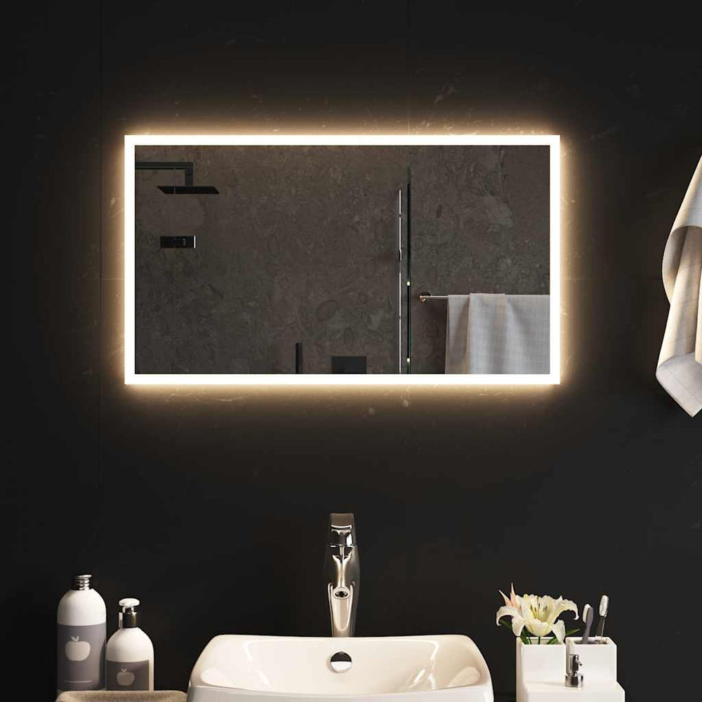 vidaXL Miroir de salle de bain LED 70x40 cm