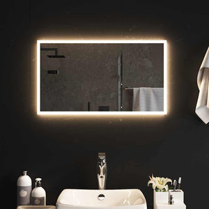 vidaXL Miroir de salle de bain LED 70x40 cm