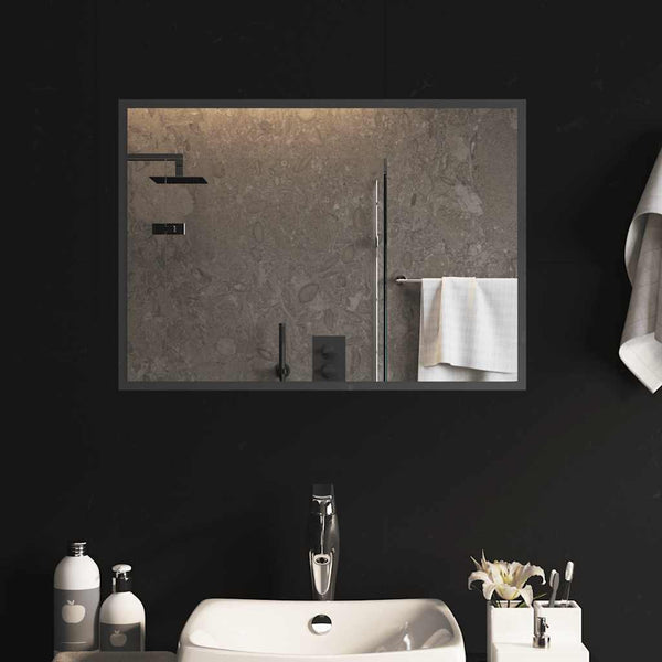 vidaXL Miroir de salle de bain LED 70x50 cm