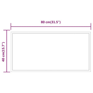 LED-Badspiegel 80x40 cm