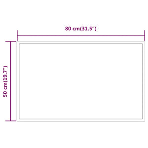 vidaXL Miroir de salle de bain LED 80x50 cm