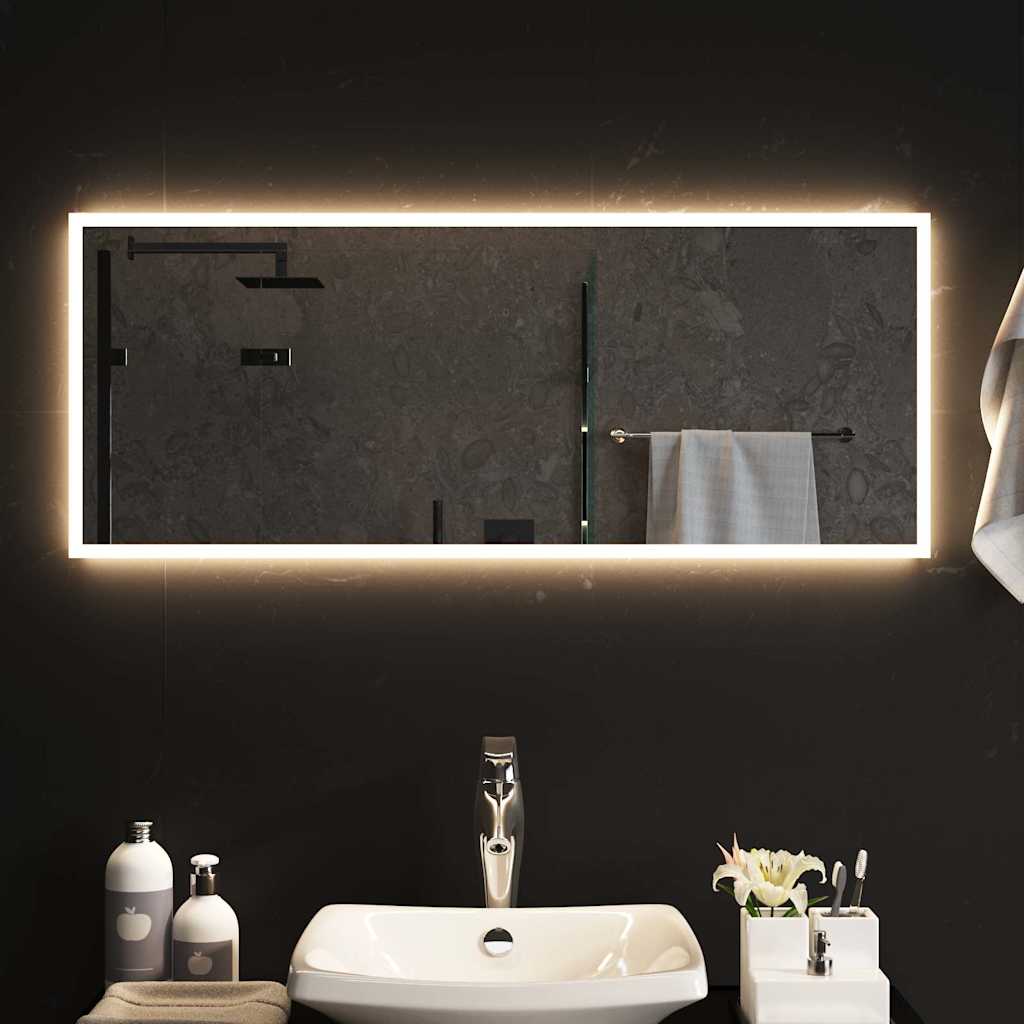 vidaXL Miroir de salle de bain LED 100x40 cm