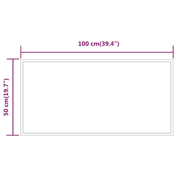LED-Badspiegel 100x50 cm