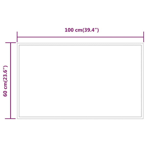 LED-Badspiegel 100x60 cm