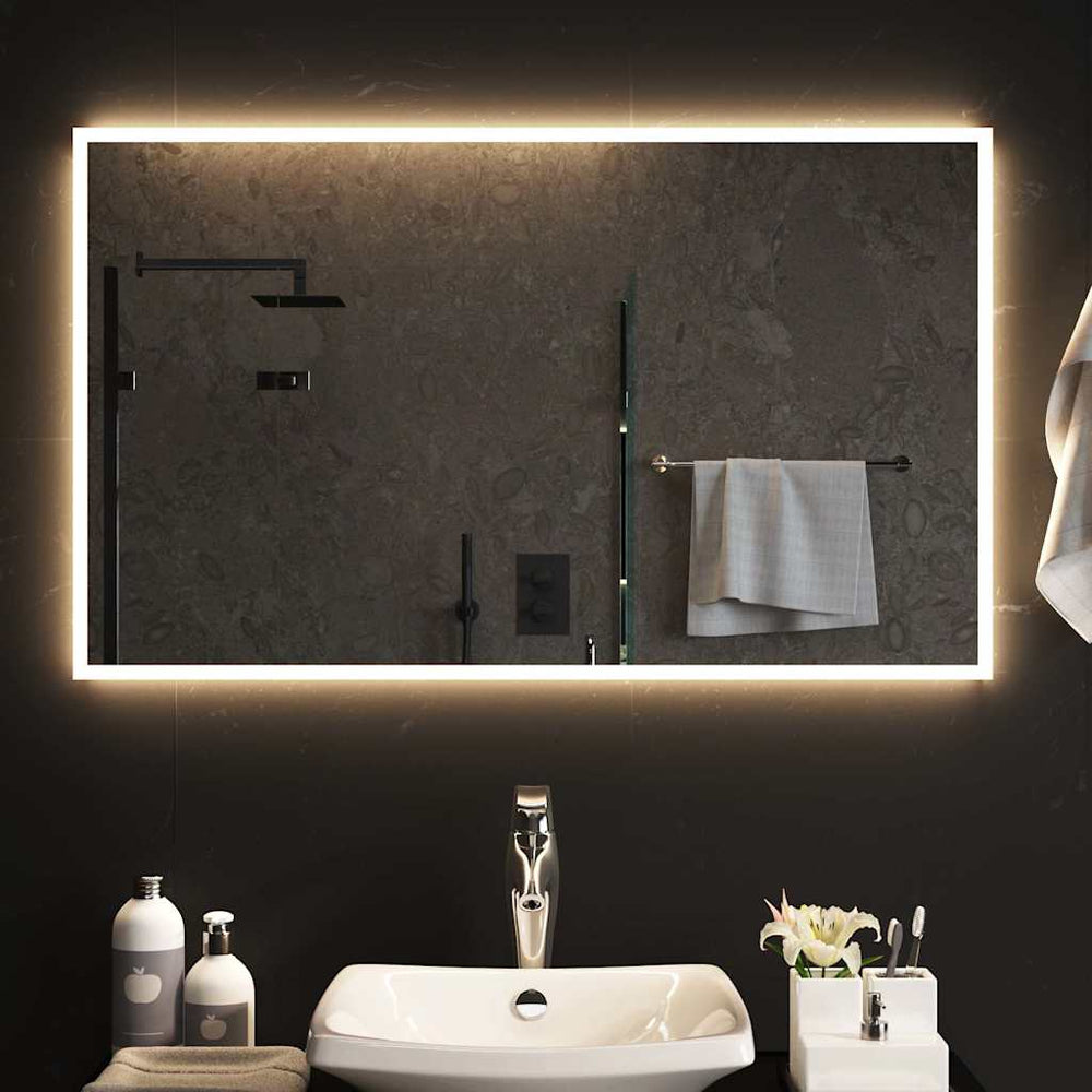 vidaXL Miroir de salle de bain LED 100x60 cm