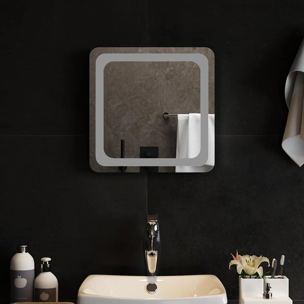 vidaXL Miroir de salle de bain LED 40x40 cm