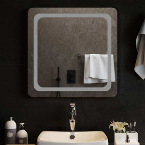 vidaXL Miroir de salle de bain LED 60x60 cm