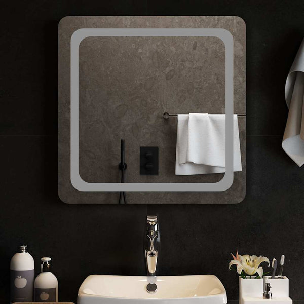 vidaXL Miroir de salle de bain LED 60x60 cm