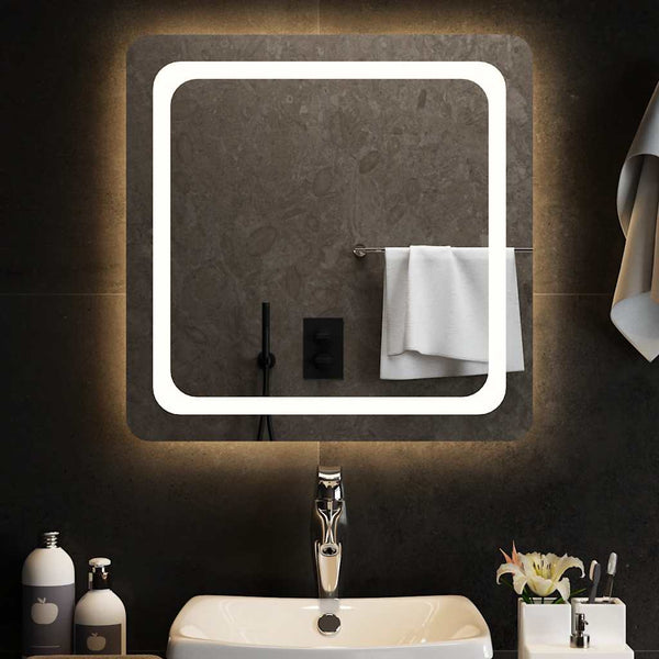 vidaXL Miroir de salle de bain LED 60x60 cm