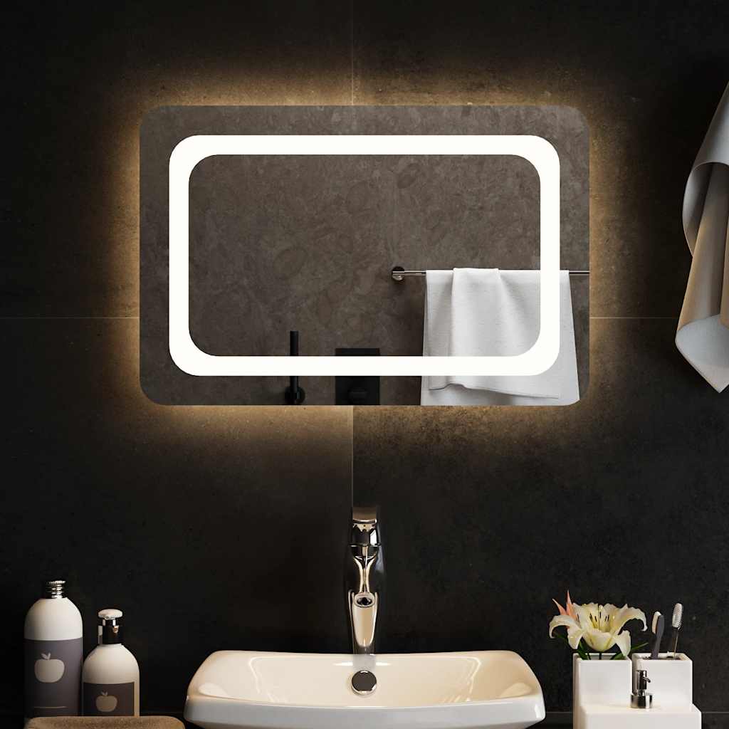 vidaXL Miroir de salle de bain LED 60x40 cm