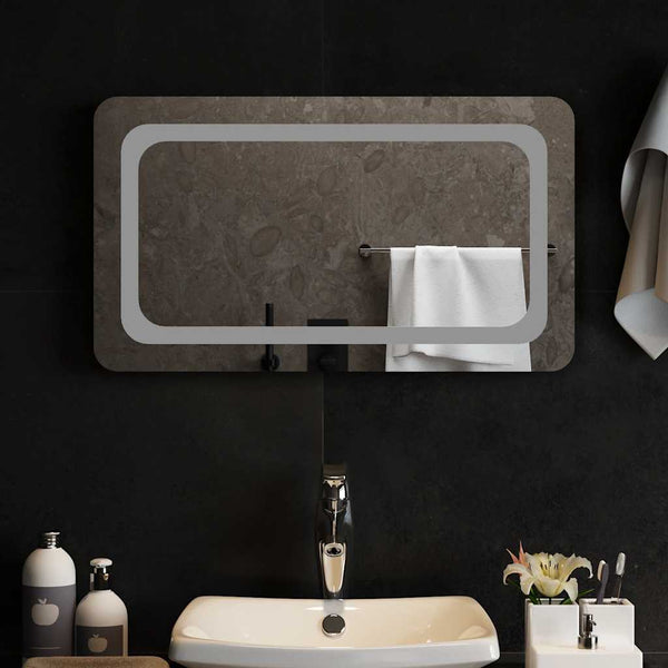 vidaXL Miroir de salle de bain LED 70x40 cm