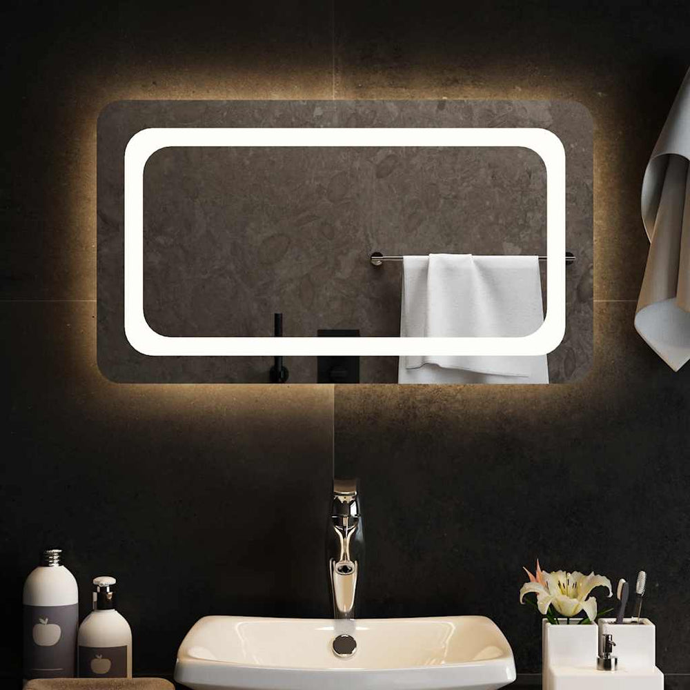 vidaXL Miroir de salle de bain LED 70x40 cm