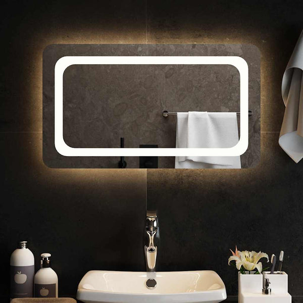 vidaXL Miroir de salle de bain LED 70x40 cm