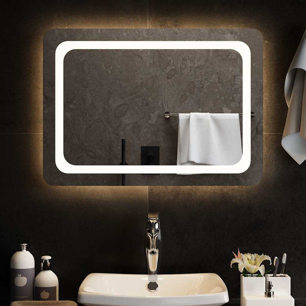 vidaXL Miroir de salle de bain LED 70x50 cm