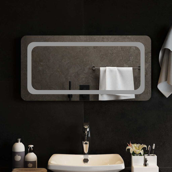 vidaXL Miroir de salle de bain à LED 80x40 cm